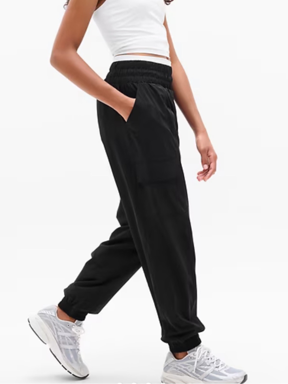Athleta Girl Run Free Black Cargo Jogger - Size XXL (16)